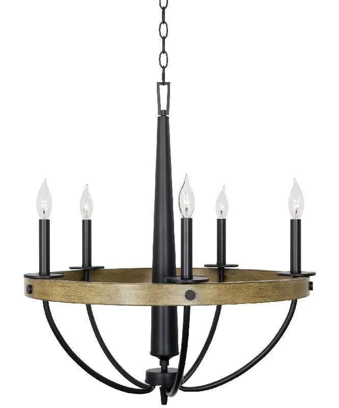 Industrial Task Lighting for Precision WorkstationsKira Home Madison 24" 5-Light Rustic Farmhouse Chandelier, Smoked Birch Wood Style + Black Finish Industrial Task Lighting for Precision WorkstationsKira Home Madison 24" 5-Light Rustic Farmhouse Chandelier, Smoked Birch Wood Style + Black Finish