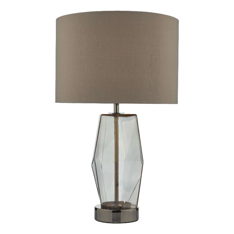 Track lighting with a brushed nickel finishMubina Touch Table Lamp Black Chrome Smoked Glass With Shade E27 Track lighting with a brushed nickel finishMubina Touch Table Lamp Black Chrome Smoked Glass With Shade E27