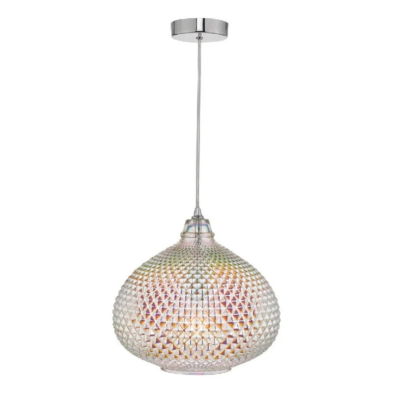 Track lighting for adding a touch of eleganceRoisin Pendant Glass & Polished Chrome