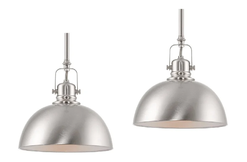 Industrial Wall - Mounted Lighting for Workshop WallsKira Home Belle 9" Contemporary Industrial 1-Light Pendant Light, Adjustable Length + Shade Swivel Joint, Brushed Nickel Finish Industrial Wall - Mounted Lighting for Workshop WallsKira Home Belle 9" Contemporary Industrial 1-Light Pendant Light, Adjustable Length + Shade Swivel Joint, Brushed Nickel Finish