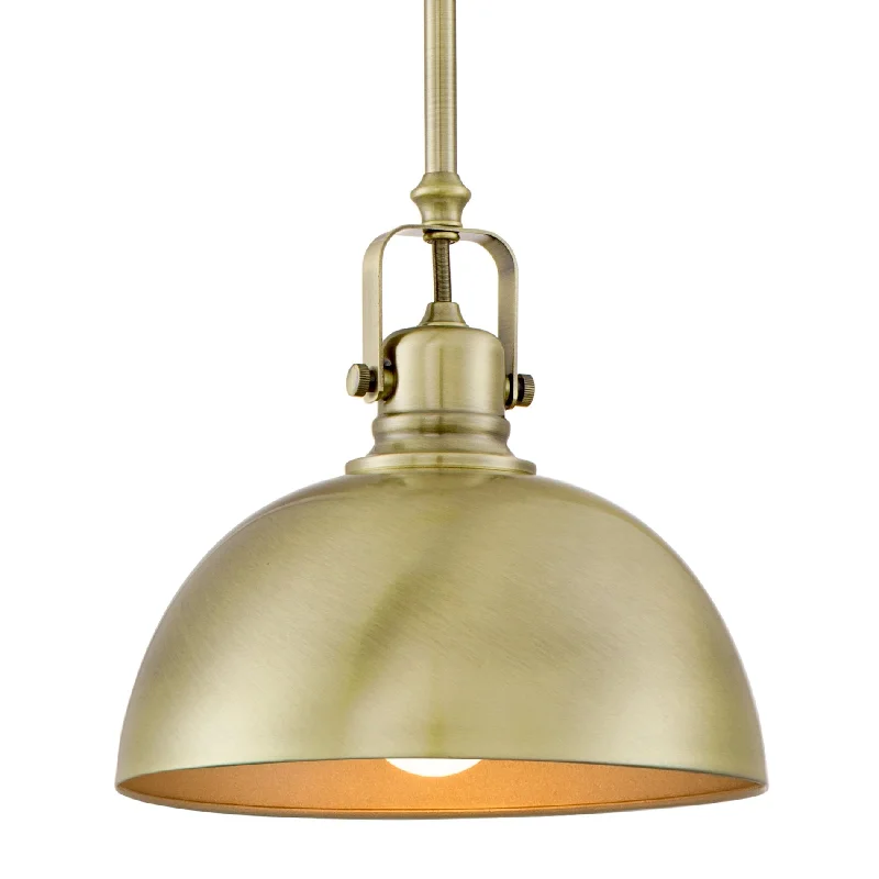Waterproof Industrial Lighting for Wet AreasKira Home Belle 9" Contemporary Industrial 1-Light Pendant Light, Adjustable Length + Shade Swivel Joint, Brushed Brass Finish Waterproof Industrial Lighting for Wet AreasKira Home Belle 9" Contemporary Industrial 1-Light Pendant Light, Adjustable Length + Shade Swivel Joint, Brushed Brass Finish