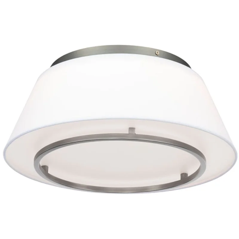 Adjustable Industrial Lighting for Flexible IlluminationHailey 16 in LED Flush Mount Light Nickel Finish Adjustable Industrial Lighting for Flexible IlluminationHailey 16 in LED Flush Mount Light Nickel Finish