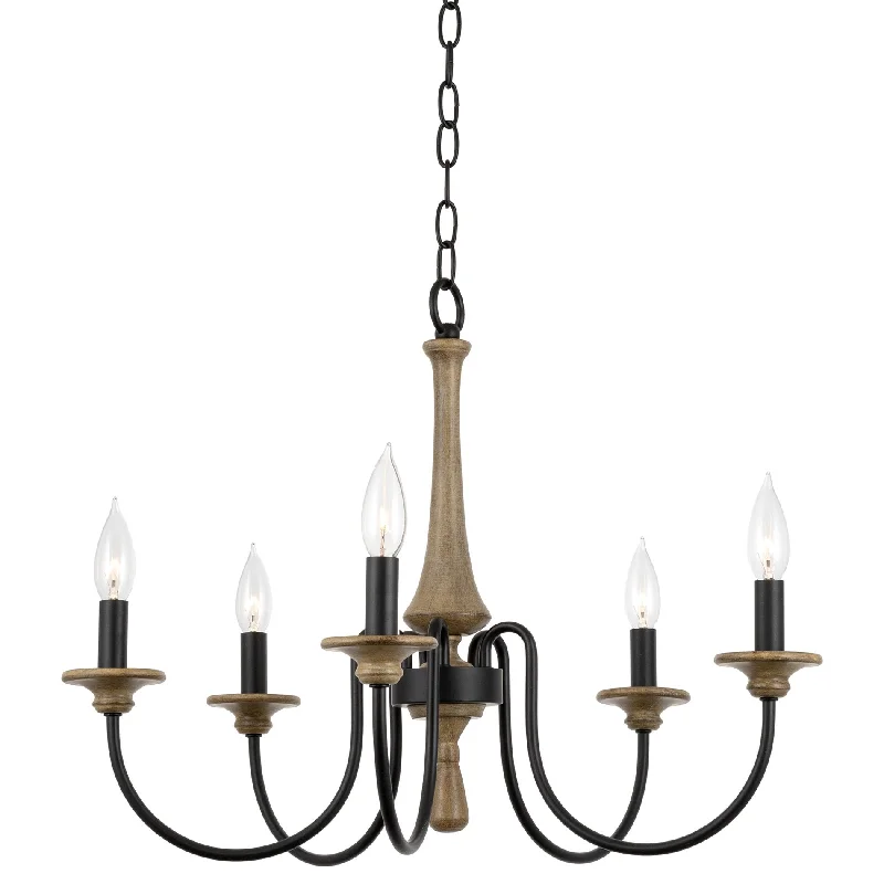 Industrial Area Lighting for Large Open SpacesKira Home Sherbrooke 24" 5-Light French Country Chandelier, Adjustable Height, Smoked Birch + Black Finish Industrial Area Lighting for Large Open SpacesKira Home Sherbrooke 24" 5-Light French Country Chandelier, Adjustable Height, Smoked Birch + Black Finish