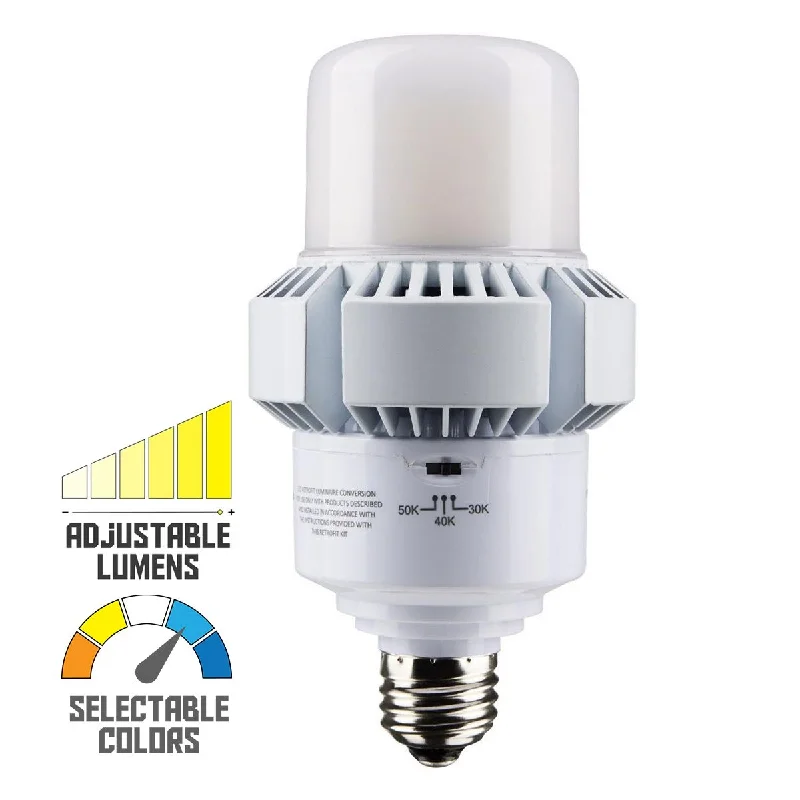 Industrial Lighting for Textile MillsA-Plus 28 LED HID Retrofit Bulb, 17W|35W, 4550 Lumens, Selectable CCT, E26 Base, 120-277V Industrial Lighting for Textile MillsA-Plus 28 LED HID Retrofit Bulb, 17W|35W, 4550 Lumens, Selectable CCT, E26 Base, 120-277V