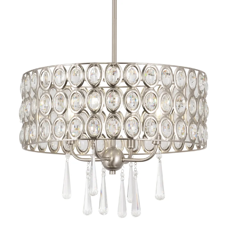 Industrial Exit Sign Lighting for Quick EvacuationKira Home Amelia 18" Modern Chic 4-Light Crystal Chandelier Pendant Light Fixture, Brushed Nickel Finish Industrial Exit Sign Lighting for Quick EvacuationKira Home Amelia 18" Modern Chic 4-Light Crystal Chandelier Pendant Light Fixture, Brushed Nickel Finish