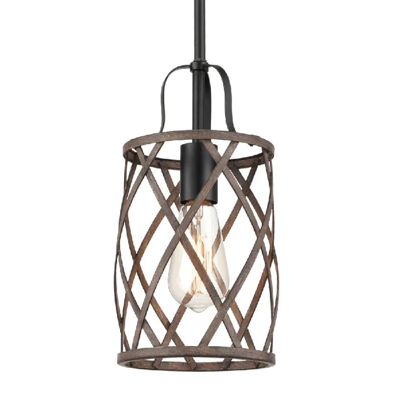 Dust - Resistant Industrial Lighting for Dirty WorkspacesFarmhouse Metal Drum Ceiling Pendant Light Wood Finish 1-Light Dust - Resistant Industrial Lighting for Dirty WorkspacesFarmhouse Metal Drum Ceiling Pendant Light Wood Finish 1-Light