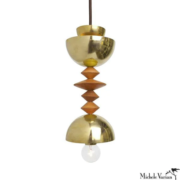 Industrial Lighting for Chemical PlantsMala Pendant Light No. 3 in Brass