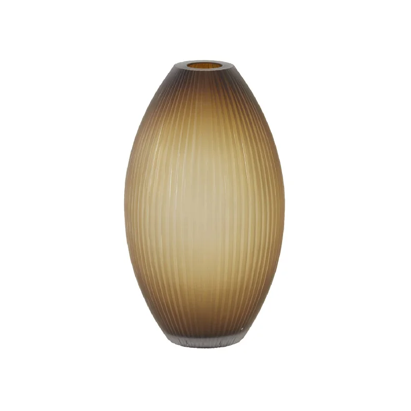 Track lighting with frosted glass shadesSomero Vase Glass Matt Dark Brown