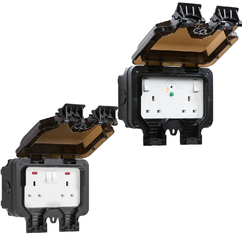Track lighting for photography studiosKnightsbridge IP66 13A 1G 2G DP Switched Outdoor Wall Socket with Neon Indicator