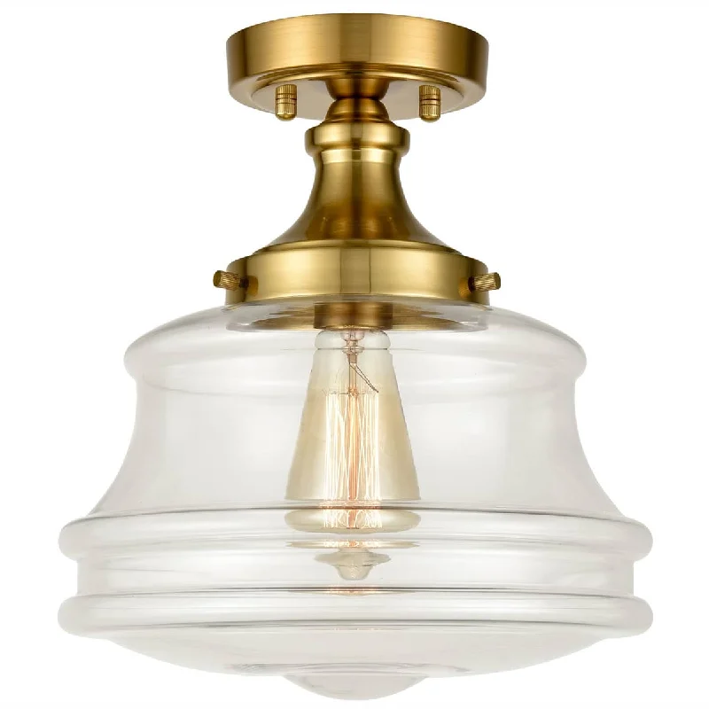 Low - Bay Industrial Lighting Fixtures for Small FactoriesModern Brass Schoolhouse Semi Flush Ceiling Lights Hallway Low - Bay Industrial Lighting Fixtures for Small FactoriesModern Brass Schoolhouse Semi Flush Ceiling Lights Hallway