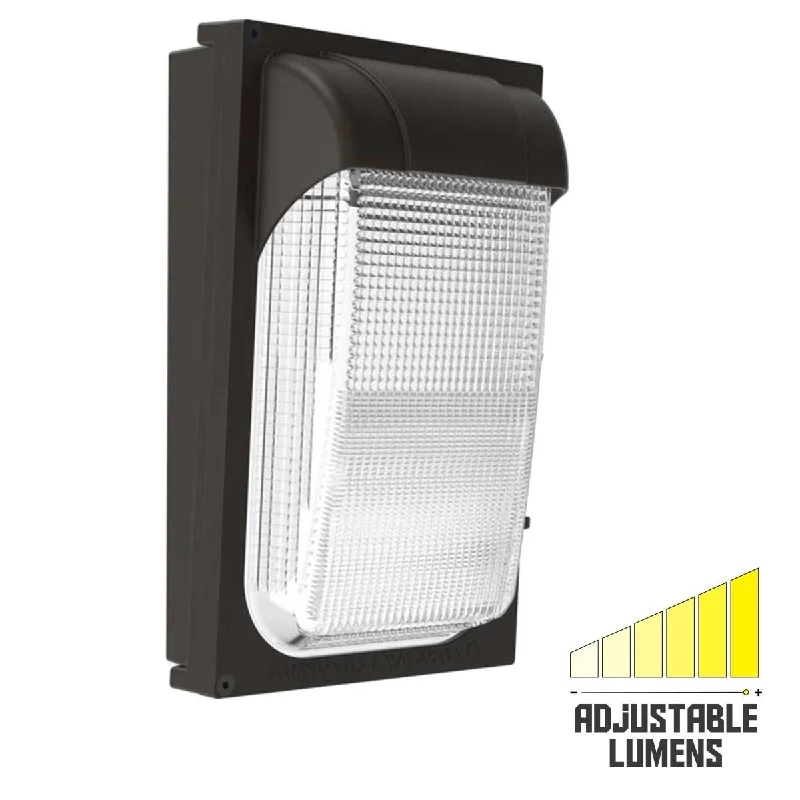 Industrial Lighting for Metal Fabrication ShopsLED Mini Wall Pack, 22 Watts Adjustable, 2550 Lumens, 5000K, 120-277V Industrial Lighting for Metal Fabrication ShopsLED Mini Wall Pack, 22 Watts Adjustable, 2550 Lumens, 5000K, 120-277V