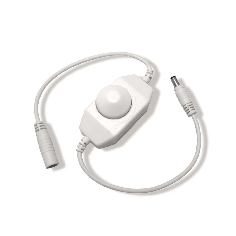 Waterproof Industrial Lighting for Wet AreasInline LED Dimmer Switch, 12-24VDC, 2A, White