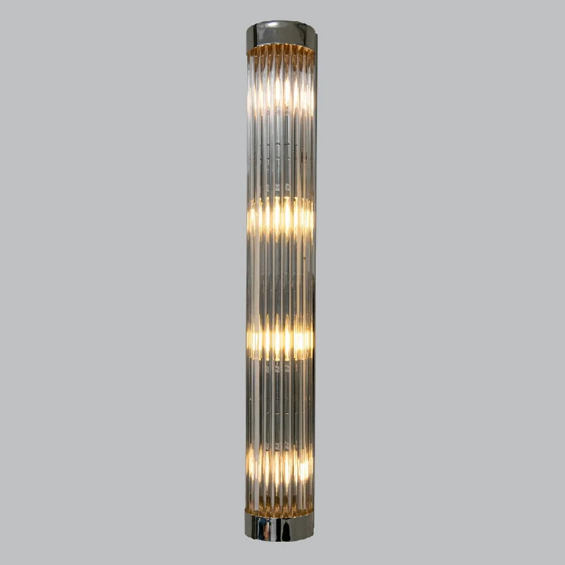 Track lighting with a chunky, bold designWade Nickel/Brass Finish Long Wall Lamp E14 Track lighting with a chunky, bold designWade Nickel/Brass Finish Long Wall Lamp E14