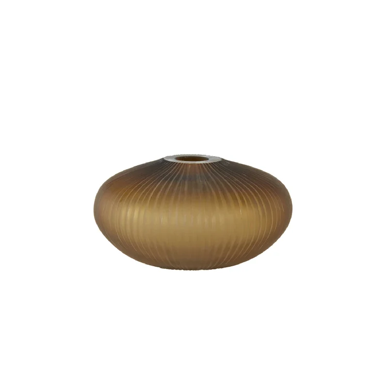 Track lighting with colored glass accentsMolexa Vase Glass Matt Dark Brown