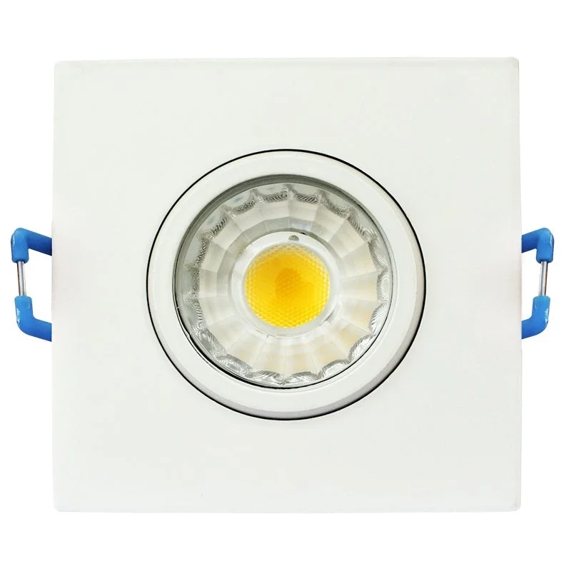 Industrial Lighting for Printing Press FacilitiesSDL3S-ADJ 3" 8W LED Square Eyeball Recessed Light, 4000K Industrial Lighting for Printing Press FacilitiesSDL3S-ADJ 3" 8W LED Square Eyeball Recessed Light, 4000K