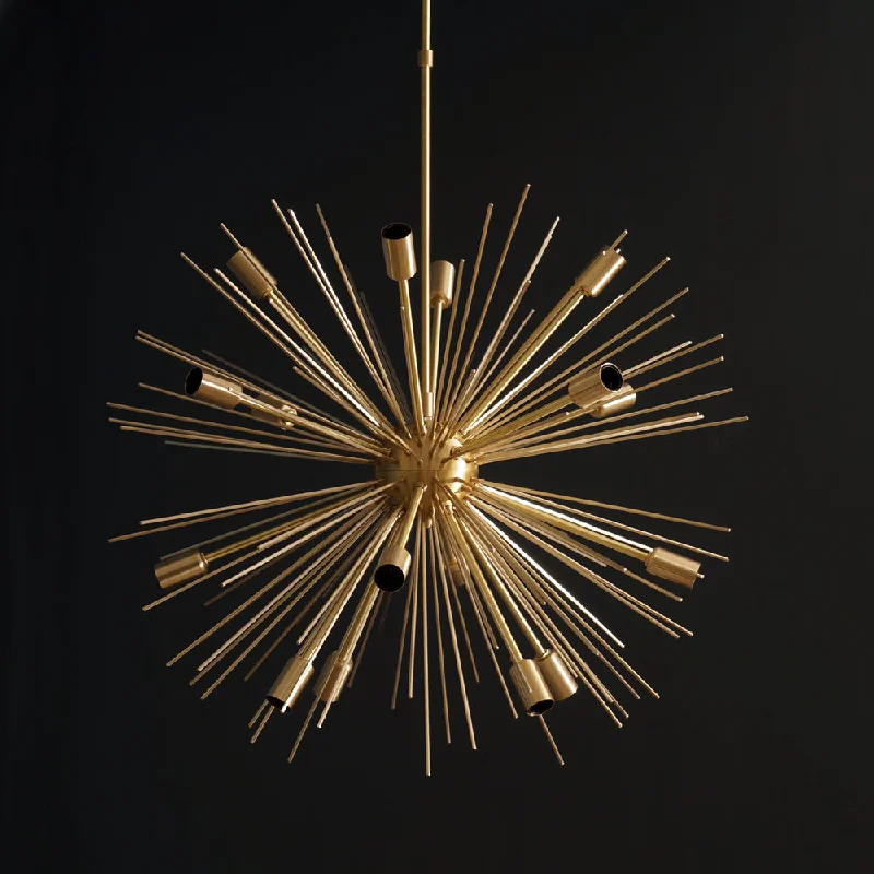 Victorian - Inspired Chandeliers with Ornate DetailsVictorian - Inspired Chandeliers with Ornate Details16 Lights Modern Brass Sputnik Urchin Chandelier Light Fixture 22"D