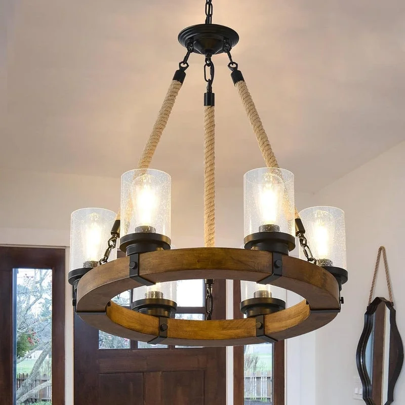 Mini Chandeliers for Adding Charm to Small SpacesMini Chandeliers for Adding Charm to Small Spaces6 Lights Wagon Wheel Chandelier Rustic Wood Farmhouse Chandelier - 25 Mini Chandeliers for Adding Charm to Small SpacesMini Chandeliers for Adding Charm to Small Spaces6 Lights Wagon Wheel Chandelier Rustic Wood Farmhouse Chandelier - 25
