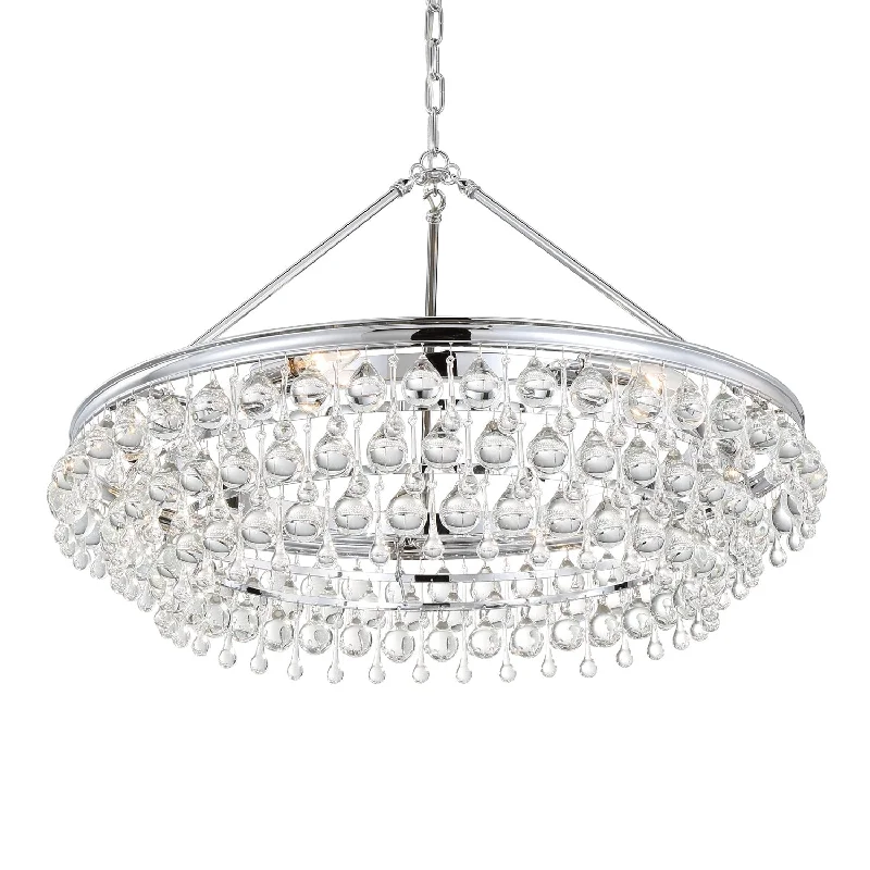 Small Chandeliers for Compact RoomsSmall Chandeliers for Compact RoomsCalypso 6 Light Crystal Teardrop Chrome Chandelier - 30'' W x 20'' H Small Chandeliers for Compact RoomsSmall Chandeliers for Compact RoomsCalypso 6 Light Crystal Teardrop Chrome Chandelier - 30'' W x 20'' H