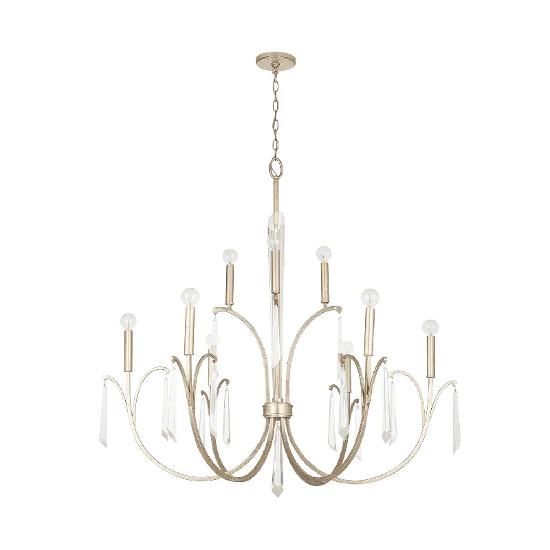 Chandeliers with Clear Crystal for a Sparkling EffectChandeliers with Clear Crystal for a Sparkling EffectCapital Gwyneth 437001WG Chandelier Light - Winter Gold Chandeliers with Clear Crystal for a Sparkling EffectChandeliers with Clear Crystal for a Sparkling EffectCapital Gwyneth 437001WG Chandelier Light - Winter Gold
