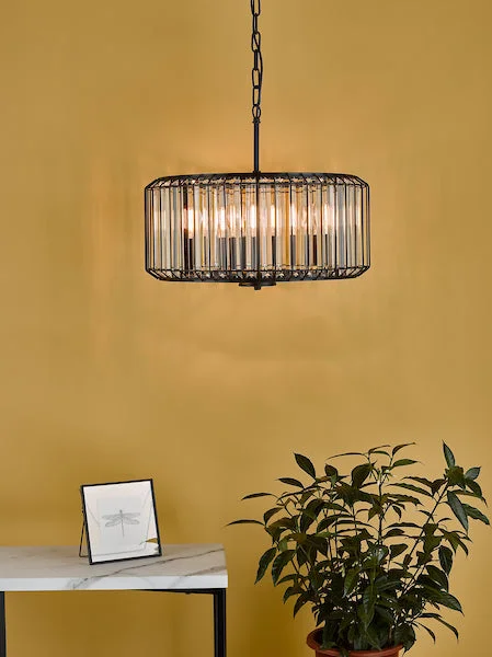 Chandeliers with Candle - Style Bulbs for a Classic AestheticChandeliers with Candle - Style Bulbs for a Classic AestheticDar Naeva 4 Light Pendant Matt Black and Crystal Chandeliers with Candle - Style Bulbs for a Classic AestheticChandeliers with Candle - Style Bulbs for a Classic AestheticDar Naeva 4 Light Pendant Matt Black and Crystal