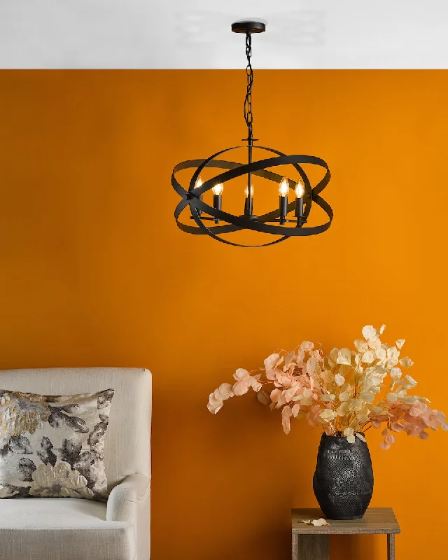 Chandeliers with Metal Frames in Silver FinishChandeliers with Metal Frames in Silver FinishDar Nitya 5 Light Pendant Matt Black Chandeliers with Metal Frames in Silver FinishChandeliers with Metal Frames in Silver FinishDar Nitya 5 Light Pendant Matt Black