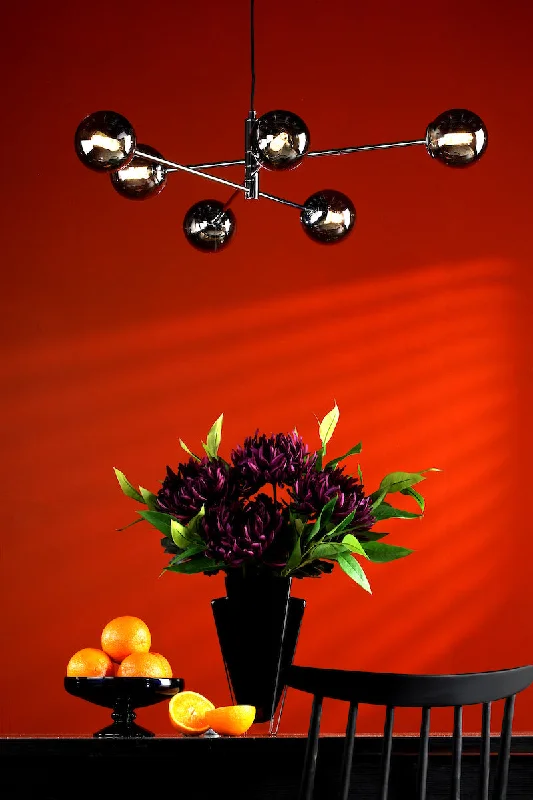 French Country Chandeliers with a Romantic AuraFrench Country Chandeliers with a Romantic AuraDar Vignette 6 Light Pendant Polished Chrome & Smoked Glass French Country Chandeliers with a Romantic AuraFrench Country Chandeliers with a Romantic AuraDar Vignette 6 Light Pendant Polished Chrome & Smoked Glass