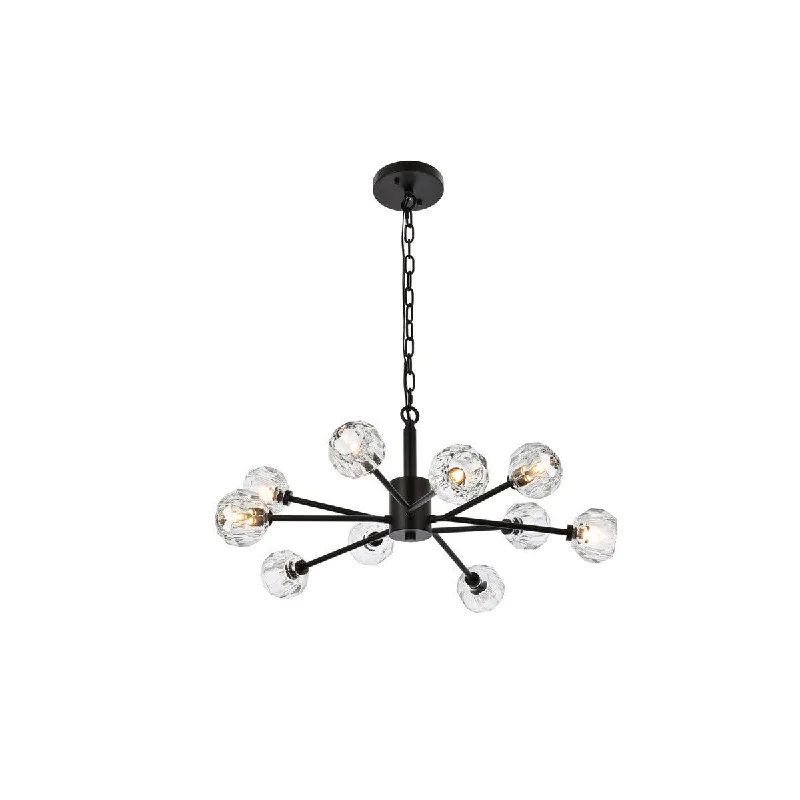 Victorian - Inspired Chandeliers with Ornate DetailsVictorian - Inspired Chandeliers with Ornate DetailsElegant Graham 3509D29BK Pendant Light - Black And Clear Victorian - Inspired Chandeliers with Ornate DetailsVictorian - Inspired Chandeliers with Ornate DetailsElegant Graham 3509D29BK Pendant Light - Black And Clear