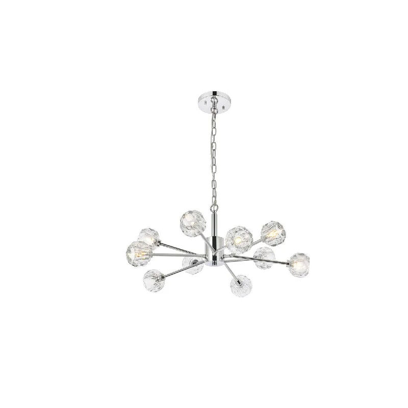Chandeliers with Venetian Glass for a Luxurious LookChandeliers with Venetian Glass for a Luxurious LookElegant Graham 3509D29C Pendant Light - Chrome And Clear