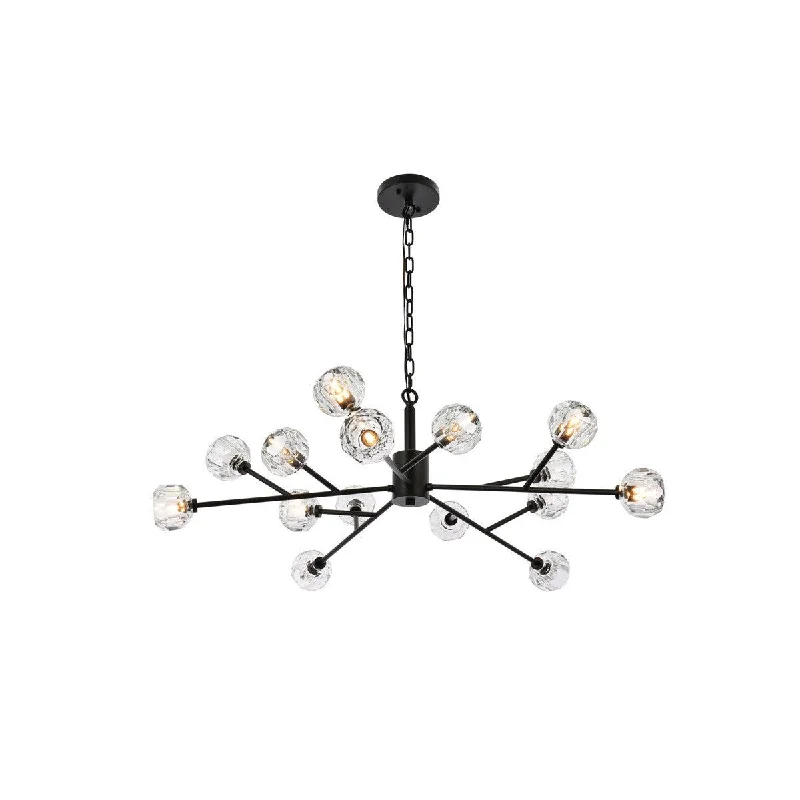 Chandeliers for Dining Rooms to Set the Mood for MealsChandeliers for Dining Rooms to Set the Mood for MealsElegant Graham 3509D42BK Pendant Light - Black And Clear Chandeliers for Dining Rooms to Set the Mood for MealsChandeliers for Dining Rooms to Set the Mood for MealsElegant Graham 3509D42BK Pendant Light - Black And Clear