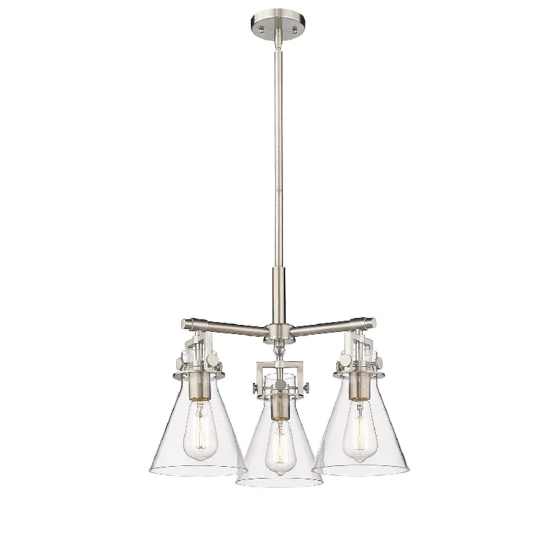 Mid - Century Modern Chandeliers for Vintage AppealMid - Century Modern Chandeliers for Vintage AppealInnovations Downtown Urban 411-3CR-SN-G411-7CL Pendant Light - Satin Nickel Mid - Century Modern Chandeliers for Vintage AppealMid - Century Modern Chandeliers for Vintage AppealInnovations Downtown Urban 411-3CR-SN-G411-7CL Pendant Light - Satin Nickel