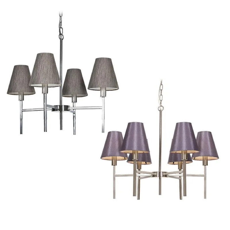 Chandeliers with Venetian Glass for a Luxurious LookChandeliers with Venetian Glass for a Luxurious LookLucerne 4Lt/6Lt Chandelier E14 in Brushed Nickel Elstead Lighting - ELS.LUCERNE Chandeliers with Venetian Glass for a Luxurious LookChandeliers with Venetian Glass for a Luxurious LookLucerne 4Lt/6Lt Chandelier E14 in Brushed Nickel Elstead Lighting - ELS.LUCERNE