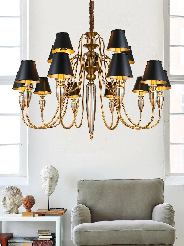Chandeliers with Metal Frames in Gold FinishChandeliers with Metal Frames in Gold FinishMarcelle 15-Lamp Chandelier Chandeliers with Metal Frames in Gold FinishChandeliers with Metal Frames in Gold FinishMarcelle 15-Lamp Chandelier