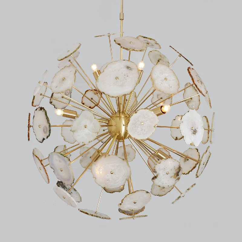 Chandeliers with Venetian Glass for a Luxurious LookChandeliers with Venetian Glass for a Luxurious LookModern Brass Large Agate Sliced Orb Chandelier - 24"D Chandeliers with Venetian Glass for a Luxurious LookChandeliers with Venetian Glass for a Luxurious LookModern Brass Large Agate Sliced Orb Chandelier - 24"D