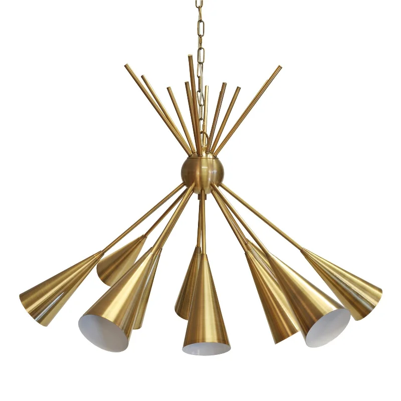 Chandeliers with Colored Glass for a Splash of ColorChandeliers with Colored Glass for a Splash of ColorModern Handmade Garland Sputnik Brass Chandelier - Brushed Brass Chandeliers with Colored Glass for a Splash of ColorChandeliers with Colored Glass for a Splash of ColorModern Handmade Garland Sputnik Brass Chandelier - Brushed Brass