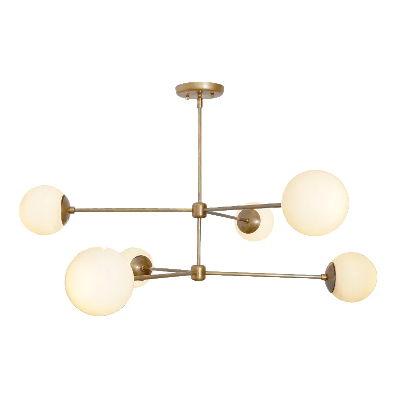 Small Chandeliers for Compact RoomsSmall Chandeliers for Compact RoomsOxford Patina Brass 3 Arm Milky Glass Globe Chandelier