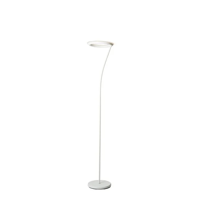 Victorian Style Floor Lamp for Traditional and Elegant InteriorsVictorian Style Floor Lamp for Traditional and Elegant Interiors73" Tall Metal Torchiere Floor LED Lamp with Halo design, Matte White finish - Matte White Victorian Style Floor Lamp for Traditional and Elegant InteriorsVictorian Style Floor Lamp for Traditional and Elegant Interiors73" Tall Metal Torchiere Floor LED Lamp with Halo design, Matte White finish - Matte White