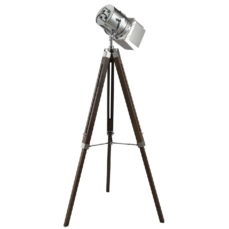 Rustic Farmhouse Style Floor Lamp for Cozy BedroomsRustic Farmhouse Style Floor Lamp for Cozy BedroomsACME Hollywood Floor Lamp in Antique Oak and Chrome