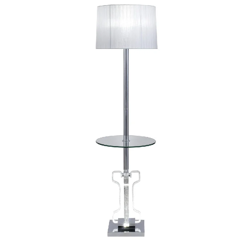 Metal Floor Lamp with a Matte Black Finish for a Sleek LookMetal Floor Lamp with a Matte Black Finish for a Sleek LookACME Melinda Floor Lamp in Clear Acrylic & Chrome