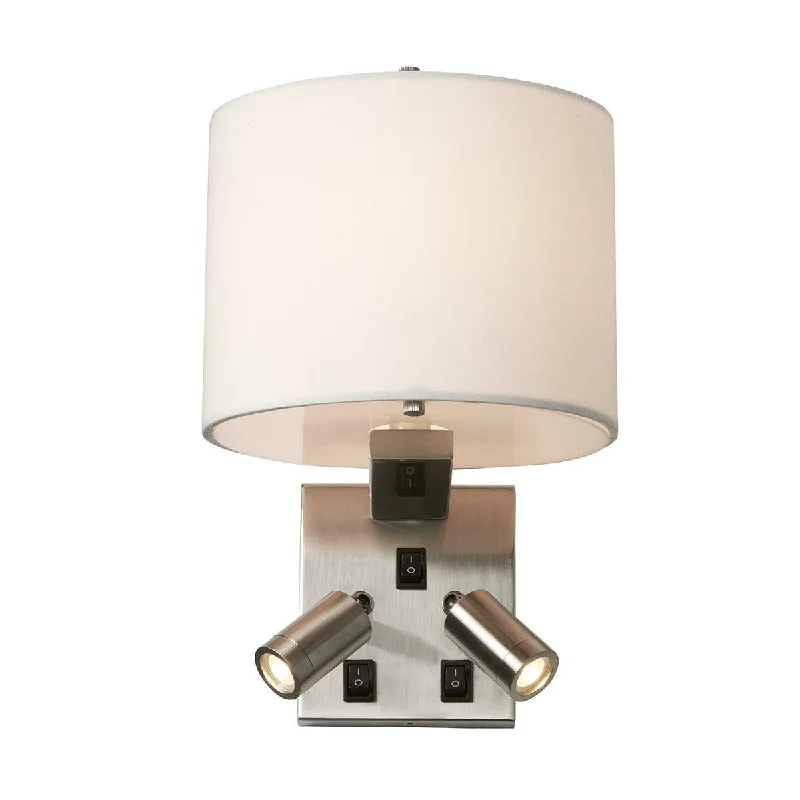  Way Switch Floor Lamp for Multiple Light Intensity Levels Way Switch Floor Lamp for Multiple Light Intensity LevelsBelmont 3 Light Brushed Nickel Wall Light Elstead Lighting