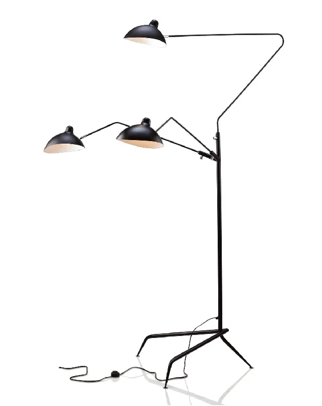 Glass Floor Lamp with Frosted Shades for Soft Diffused LightGlass Floor Lamp with Frosted Shades for Soft Diffused LightBethel International BEL23BLK Modern Lamp Black Glass Floor Lamp with Frosted Shades for Soft Diffused LightGlass Floor Lamp with Frosted Shades for Soft Diffused LightBethel International BEL23BLK Modern Lamp Black