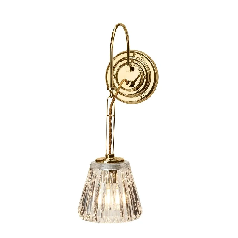 Glass Floor Lamp with Frosted Shades for Soft Diffused LightGlass Floor Lamp with Frosted Shades for Soft Diffused LightElstead Demelza 1 Light Polished Brass Bathroom Wall Light