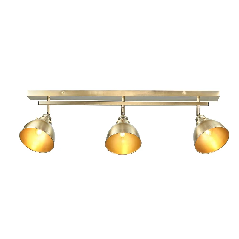 Dimmable Floor Lamp for Adjustable Lighting AmbianceDimmable Floor Lamp for Adjustable Lighting AmbianceEndon Wyatt 3 Light Brass Industrial Spot Light