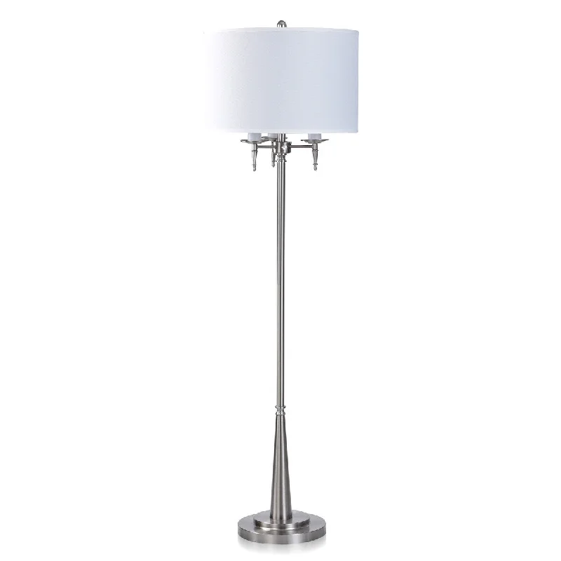 Adjustable Height Floor Lamp for Versatile Lighting NeedsAdjustable Height Floor Lamp for Versatile Lighting NeedsGemma - Metal Floor Lamp - Brushed Steel Finish - Off-White Shade Adjustable Height Floor Lamp for Versatile Lighting NeedsAdjustable Height Floor Lamp for Versatile Lighting NeedsGemma - Metal Floor Lamp - Brushed Steel Finish - Off-White Shade