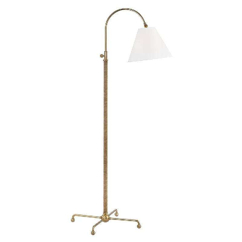 Marble Base Floor Lamp for a Touch of LuxuryMarble Base Floor Lamp for a Touch of LuxuryHudson Valley Lighting Curves Floor Lamp with Rattan