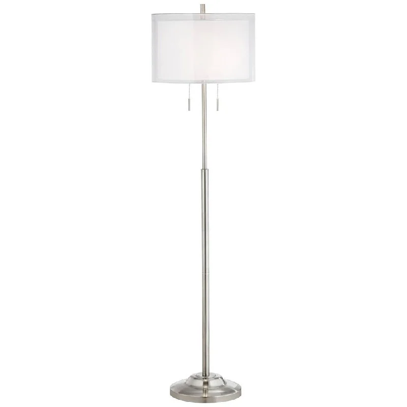 Smart Floor Lamp with Voice Control and Bluetooth ConnectivitySmart Floor Lamp with Voice Control and Bluetooth ConnectivityModern Floor Lamp 65 1/2" Tall Brushed Nickel for Living Room - 17" x 65" Smart Floor Lamp with Voice Control and Bluetooth ConnectivitySmart Floor Lamp with Voice Control and Bluetooth ConnectivityModern Floor Lamp 65 1/2" Tall Brushed Nickel for Living Room - 17" x 65"