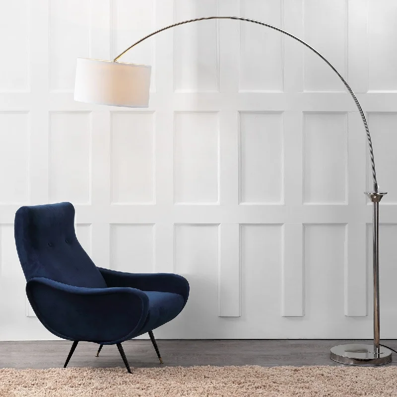 Glass Floor Lamp with Frosted Shades for Soft Diffused LightGlass Floor Lamp with Frosted Shades for Soft Diffused LightSAFAVIEH Lighting Alycia 84-inch Arc Floor Lamp - 70.5" W x 18" L x 84" H - Shine Nickel - 71Wx18Dx84H Glass Floor Lamp with Frosted Shades for Soft Diffused LightGlass Floor Lamp with Frosted Shades for Soft Diffused LightSAFAVIEH Lighting Alycia 84-inch Arc Floor Lamp - 70.5" W x 18" L x 84" H - Shine Nickel - 71Wx18Dx84H