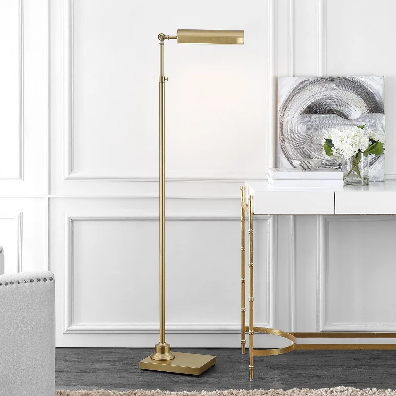 Rustic Farmhouse Style Floor Lamp for Cozy BedroomsRustic Farmhouse Style Floor Lamp for Cozy BedroomsSAFAVIEH Lighting Margurite 65" Floor Lamp - 17.3" x 8.5" x 55-64.5" - Brass Gold - 17Wx9Dx65H Rustic Farmhouse Style Floor Lamp for Cozy BedroomsRustic Farmhouse Style Floor Lamp for Cozy BedroomsSAFAVIEH Lighting Margurite 65" Floor Lamp - 17.3" x 8.5" x 55-64.5" - Brass Gold - 17Wx9Dx65H