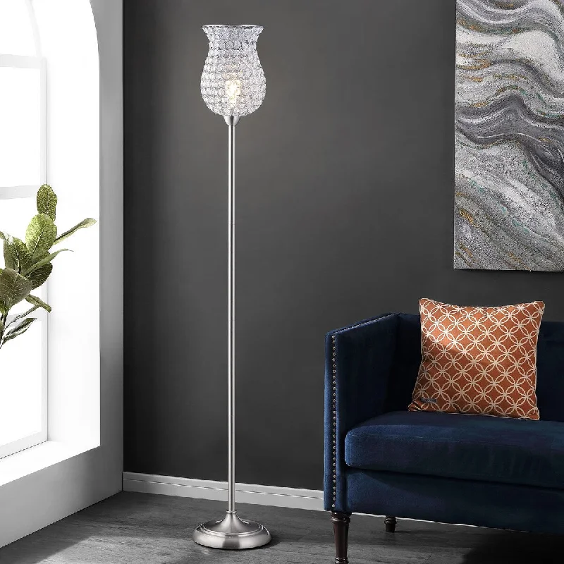 Bohemian Inspired Floor Lamp for Eclectic Home DecorBohemian Inspired Floor Lamp for Eclectic Home DecorSAFAVIEH Lighting Merna 70-inch Iron Floor Lamp - 11" x 11" x 70" - Nickel - 11Wx11Dx70H Bohemian Inspired Floor Lamp for Eclectic Home DecorBohemian Inspired Floor Lamp for Eclectic Home DecorSAFAVIEH Lighting Merna 70-inch Iron Floor Lamp - 11" x 11" x 70" - Nickel - 11Wx11Dx70H