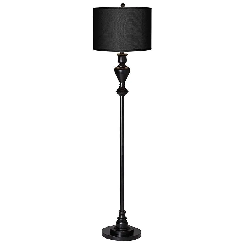 Adjustable Height Floor Lamp for Versatile Lighting NeedsAdjustable Height Floor Lamp for Versatile Lighting NeedsTraditional Floor Lamp Black Bronze Black Faux Silk Shade Living Room - 13" x 58" Adjustable Height Floor Lamp for Versatile Lighting NeedsAdjustable Height Floor Lamp for Versatile Lighting NeedsTraditional Floor Lamp Black Bronze Black Faux Silk Shade Living Room - 13" x 58"