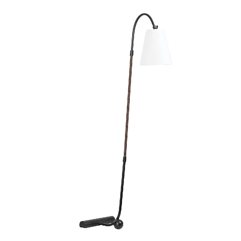 Metal Floor Lamp with a Matte Black Finish for a Sleek LookMetal Floor Lamp with a Matte Black Finish for a Sleek LookTroy Lighting PFL1264-FOR  Holliston Lamp For